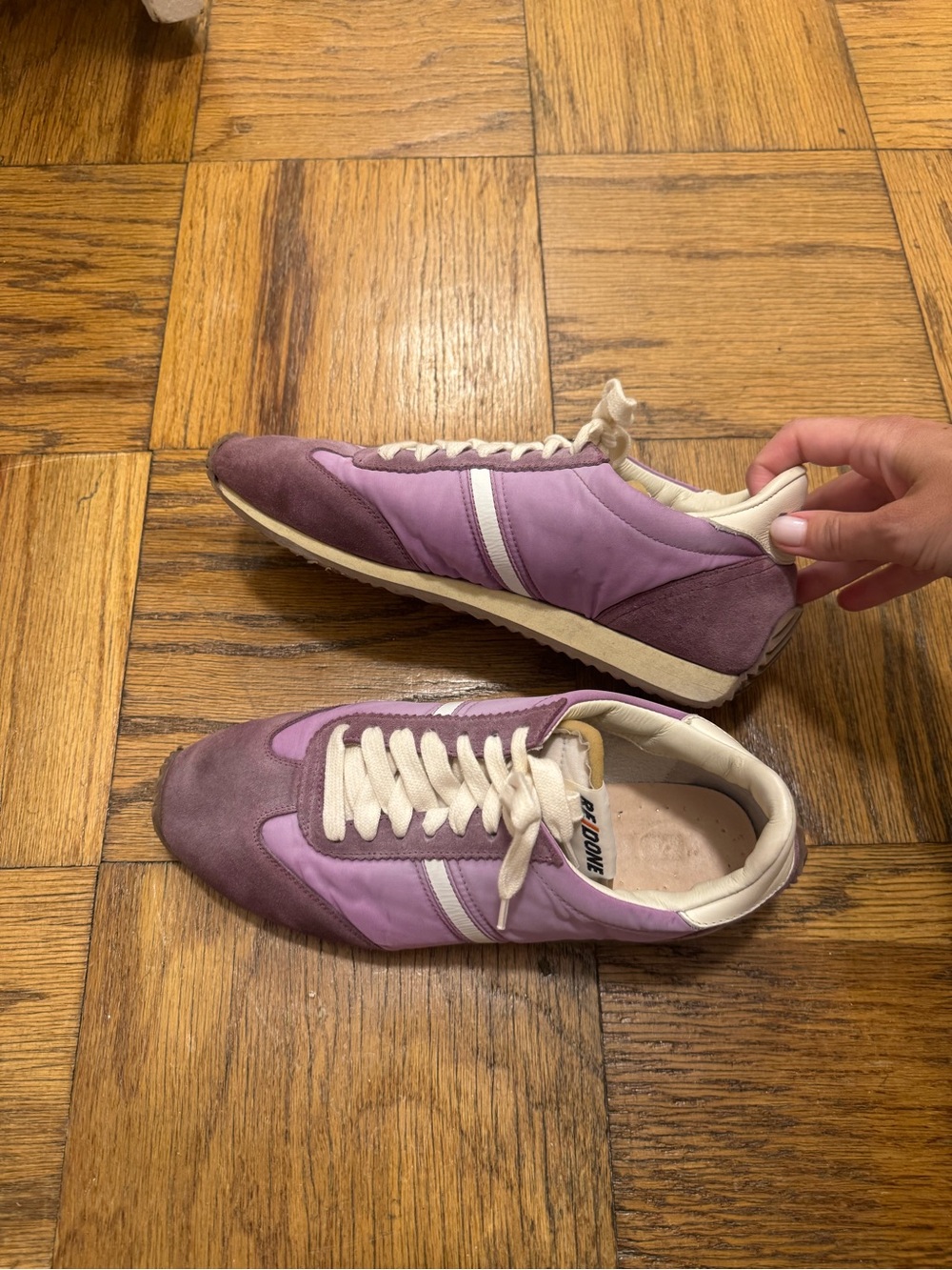 RE/DONE Purple Lavender Sneakers Sz 40 - Picture 5 of 6